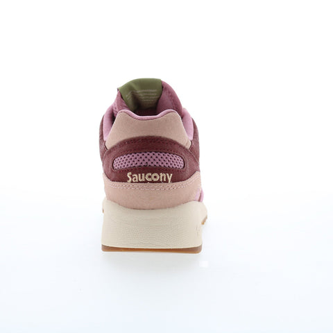 Saucony Shadow 6000 S70747-2 Mens Burgundy Suede Lifestyle Sneakers Shoes