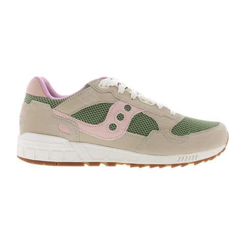 Saucony Shadow 5000 S70747-3 Mens Green Leather Lifestyle Sneakers Shoes