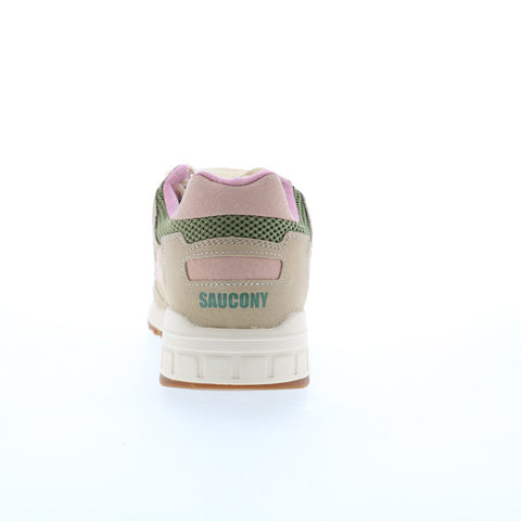 Saucony Shadow 5000 S70747-3 Mens Green Leather Lifestyle Sneakers Shoes