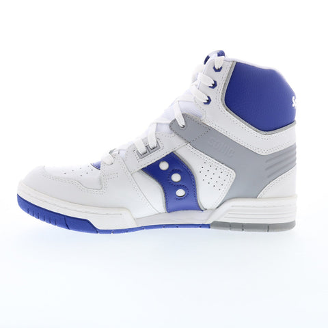 Saucony Sonic HI S70748-1 Mens White Leather Lifestyle Sneakers Shoes