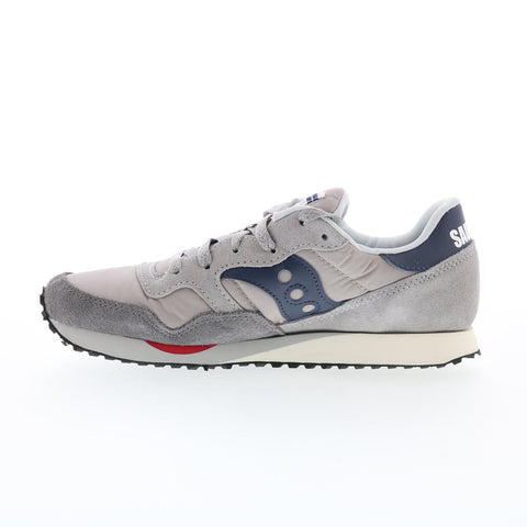 Saucony DXN Trainer S70757-1 Mens Gray Suede Lifestyle Sneakers Shoes