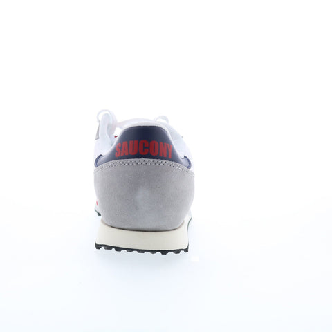 Saucony DXN Trainer S70757-2 Mens White Suede Lifestyle Sneakers Shoes