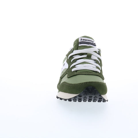 Saucony DXN Trainer S70757-5 Mens Green Suede Lifestyle Sneakers Shoes