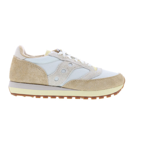 Saucony Jazz 81 S70766-1 Mens White Suede Lifestyle Sneakers Shoes