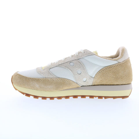 Saucony Jazz 81 S70766-1 Mens White Suede Lifestyle Sneakers Shoes