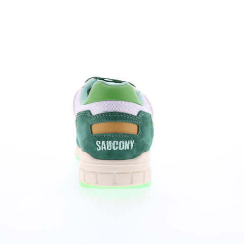 Saucony Shadow 5000 S70769-1 Mens Green Suede Lifestyle Sneakers Shoes