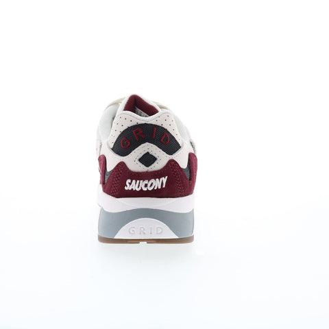 Saucony Grid Shadow 2 S70773-2 Mens White Suede Lifestyle Sneakers Shoes