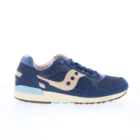 Saucony Shadow 5000 S70776-3 Mens Blue Leather Lifestyle Sneakers Shoes