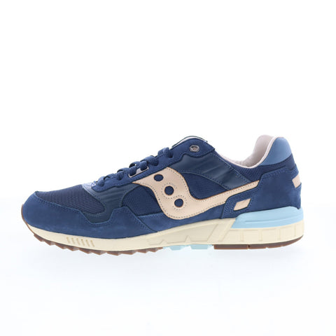 Saucony Shadow 5000 S70776-3 Mens Blue Leather Lifestyle Sneakers Shoes