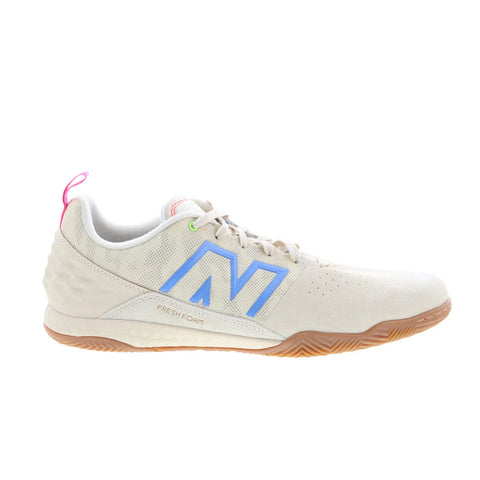 New Balance Audazo V6 Pro Suede Indoor Mens Beige Athletic Soccer Shoes