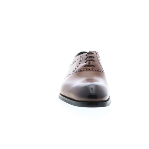 Di Bianco Sabaudia Calf Mens Brown Oxfords & Lace Ups Plain Toe Shoes
