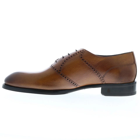 Di Bianco Sabaudia Calf Mens Brown Oxfords & Lace Ups Plain Toe Shoes