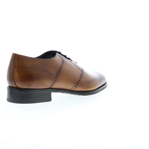 Di Bianco Sabaudia Calf Mens Brown Oxfords & Lace Ups Plain Toe Shoes