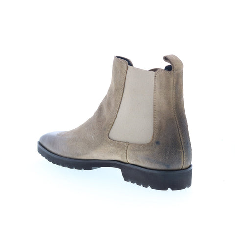Zelli Italia Sabbia Chelsea Boot Mens Beige Suede Slip On Chelsea Boots