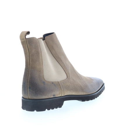 Zelli Italia Sabbia Chelsea Boot Mens Beige Suede Slip On Chelsea Boots