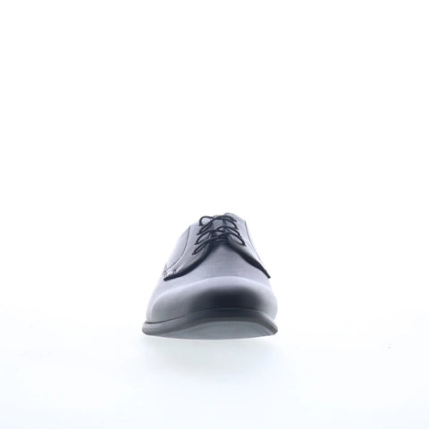 Steve Madden Saben Mens Black Leather Oxfords & Lace Ups Plain Toe Shoes