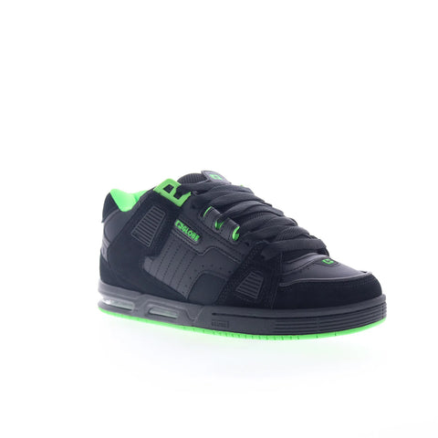 Globe Sabre GBSABR Mens Black Leather Lace Up Skate Inspired Sneakers Shoes