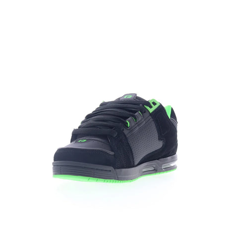 Globe Sabre GBSABR Mens Black Leather Lace Up Skate Inspired Sneakers Shoes