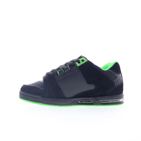 Globe Sabre GBSABR Mens Black Leather Lace Up Skate Inspired Sneakers Shoes