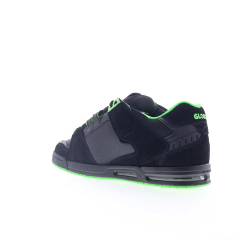 Globe Sabre GBSABR Mens Black Leather Lace Up Skate Inspired Sneakers Shoes