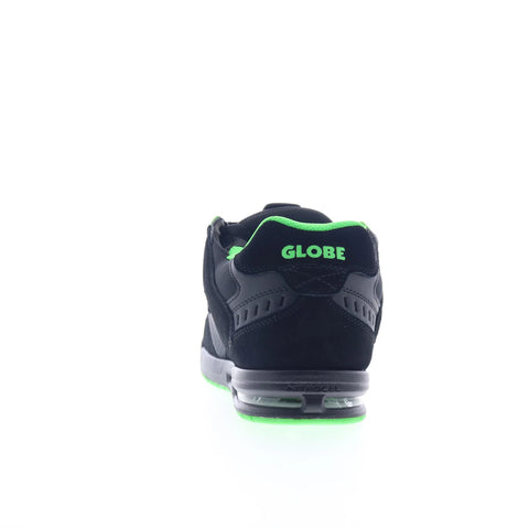 Globe Sabre GBSABR Mens Black Leather Lace Up Skate Inspired Sneakers Shoes