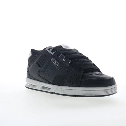 Globe Sabre GBSABR Mens Black Leather Skate Inspired Sneakers Shoes