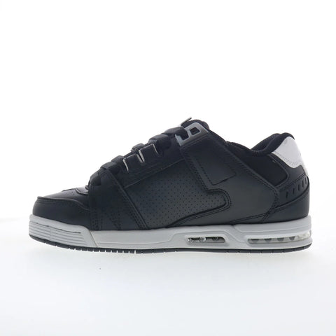 Globe Sabre GBSABR Mens Black Leather Skate Inspired Sneakers Shoes