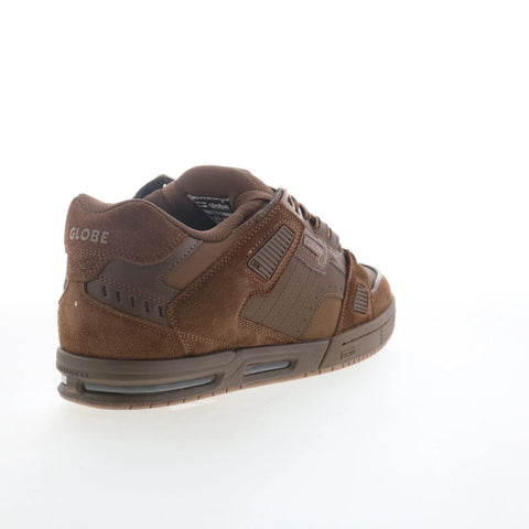 Globe Sabre GBSABR Mens Brown Suede Lace Up Skate Inspired Sneakers Shoes