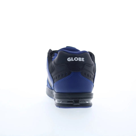 Globe Sabre GBSABR Mens Blue Leather Lace Up Skate Inspired Sneakers Shoes