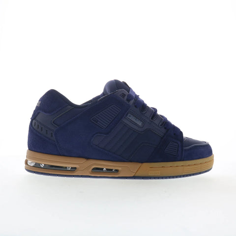 Globe Sabre GBSABR Mens Blue Leather Lace Up Skate Inspired Sneakers Shoes