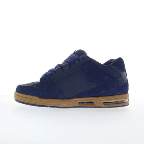Globe Sabre GBSABR Mens Blue Leather Lace Up Skate Inspired Sneakers Shoes