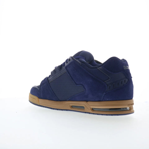 Globe Sabre GBSABR Mens Blue Leather Lace Up Skate Inspired Sneakers Shoes