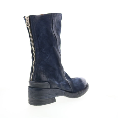 A.S. 98 Saddler Womens Blue Leather Zipper Casual Dress Boots