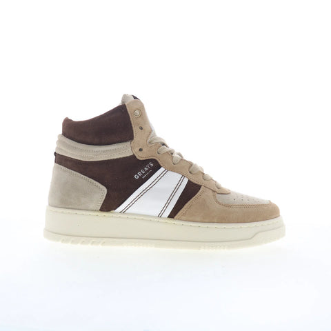 Greats Saint James High STJH01SG-B57 Mens Brown Suede Lifestyle Sneakers Shoes