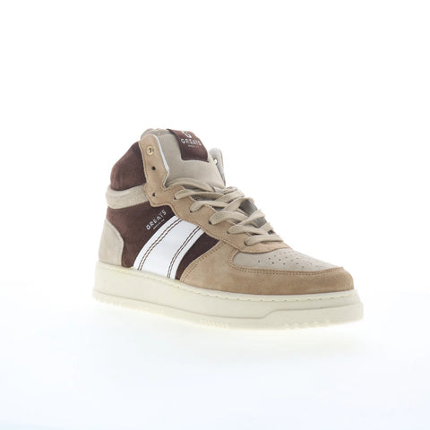 Greats Saint James High STJH01SG-B57 Mens Brown Suede Lifestyle Sneakers Shoes