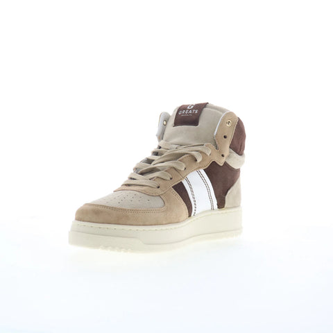 Greats Saint James High STJH01SG-B57 Mens Brown Suede Lifestyle Sneakers Shoes