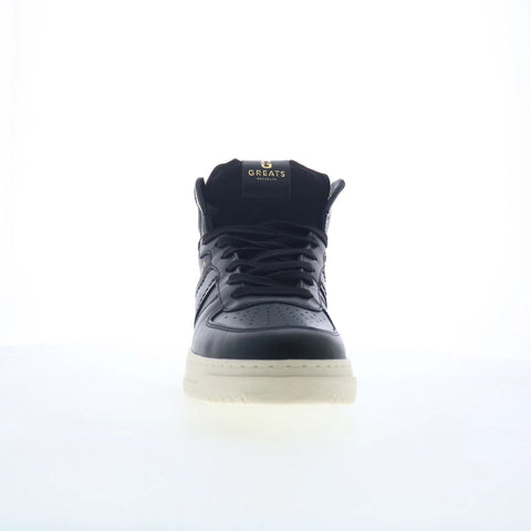 Greats Saint James High STJH01SG-CUQ Mens Black Lifestyle Sneakers Shoes