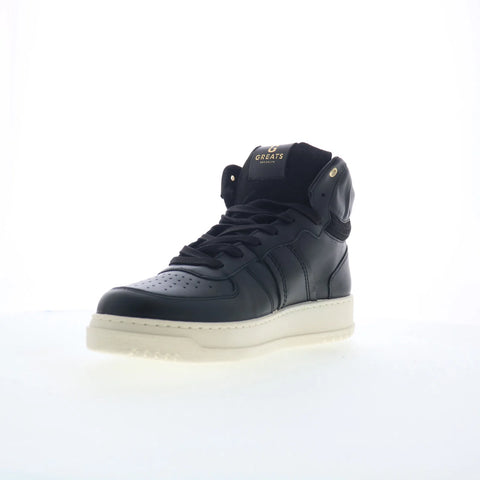 Greats Saint James High STJH01SG-CUQ Mens Black Lifestyle Sneakers Shoes