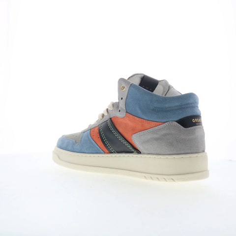 Greats Saint James Mid STJM01SG-3NG Mens Blue Suede Lifestyle Sneakers Shoes