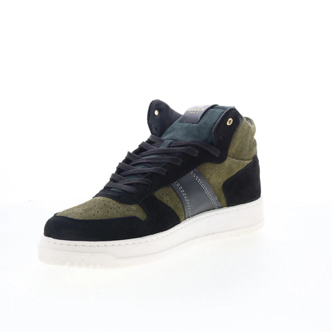 Greats Saint James Mid STJM01SG-6F0 Mens Green Suede Lifestyle Sneakers Shoes