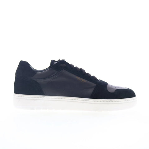 Pastori by Di Bianco Calfskin Suede Mens Black Lifestyle Sneakers Shoes