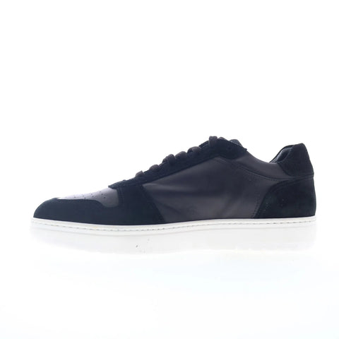 Pastori by Di Bianco Calfskin Suede Mens Black Lifestyle Sneakers Shoes