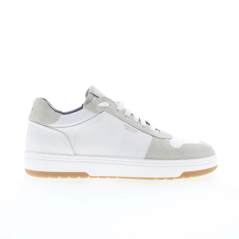 Pastori by Di Bianco Calfskin Suede Mens White Lifestyle Sneakers Shoes