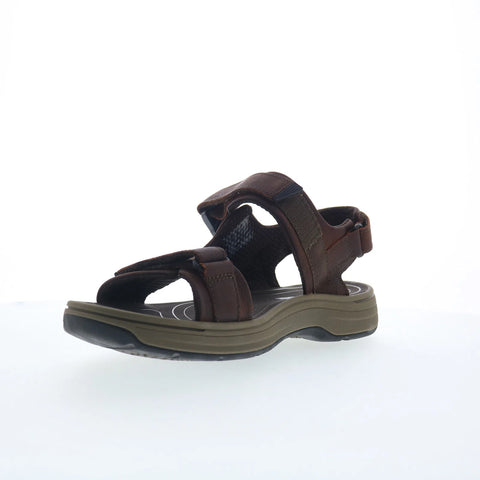 Clarks Saltway Trail 26176905 Mens Brown Wide Leather Sport Sandals Shoes