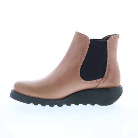 Fly London Salv SALV195FLY-078 Womens Brown Leather Chelsea Boots