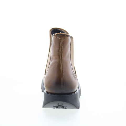 Fly London Salv SALV-087 Womens Brown Leather Slip On Chelsea Boots