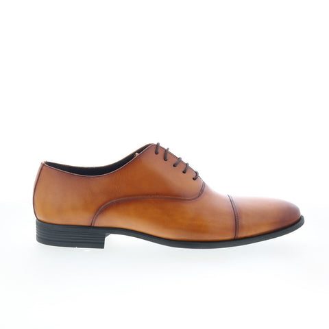 Studio Belvedere Salvador Mens Brown Leather Oxfords & Lace Ups Cap Toe Shoes