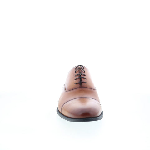 Studio Belvedere Salvador Mens Brown Leather Oxfords & Lace Ups Cap Toe Shoes