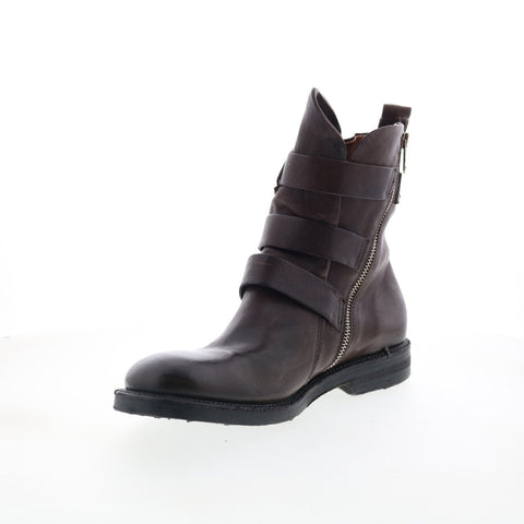 A.S. 98 Samit Mens Brown Leather Zipper Casual Dress Boots
