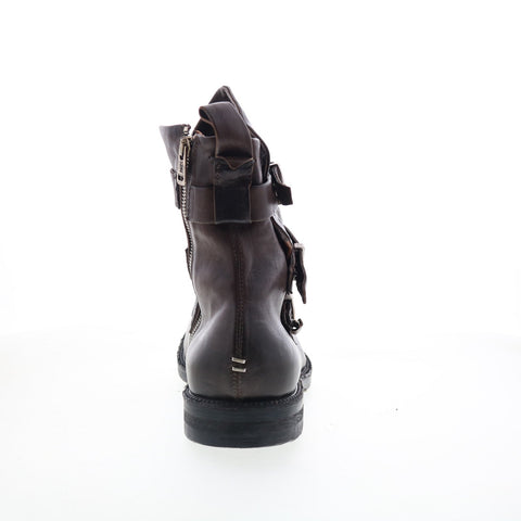 A.S. 98 Samit Mens Brown Leather Zipper Casual Dress Boots